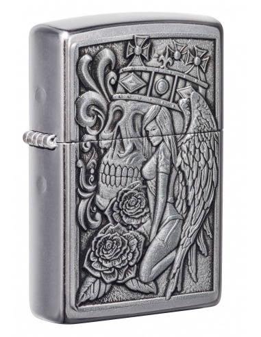 Zippo 49442 Skull and Angel Emblem öngyújtó