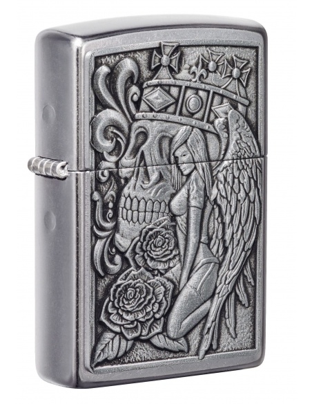 Zippo 49442 Skull and Angel Emblem öngyújtó