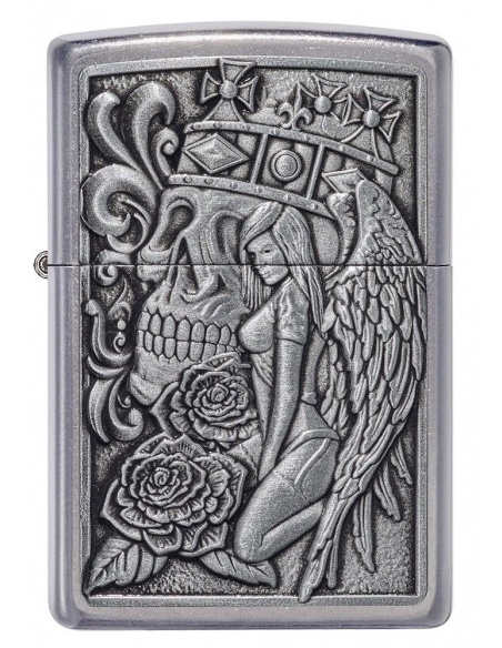 Zippo 49442 Skull and Angel Emblem öngyújtó