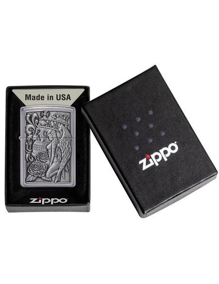 Zippo 49442 Skull and Angel Emblem öngyújtó