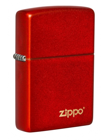 Zippo 49475ZL Metallic Red Zippo Logo öngyújtó