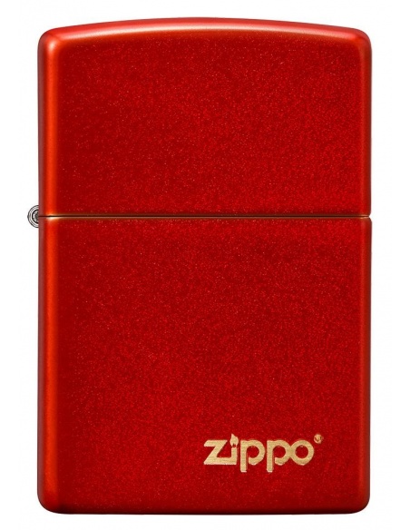 Zippo 49475ZL Metallic Red Zippo Logo öngyújtó