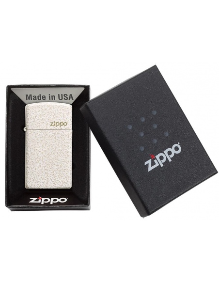 Zippo 49265ZL Slim Mercury Glass Zippo Logo öngyújtó
