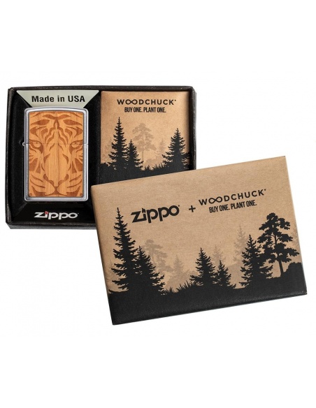 Zippo 49707 Woodchuck Tiger Head öngyújtó