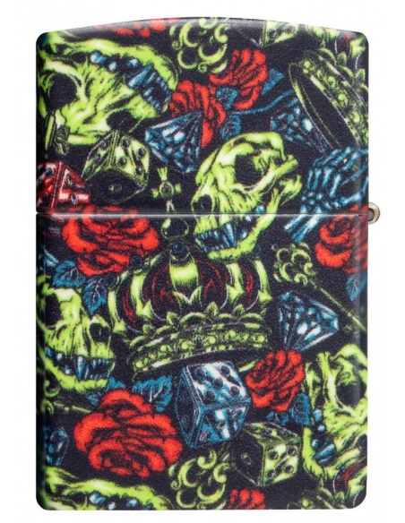 Zippo 49696 Glow in the Dark Skull Crown öngyújtó