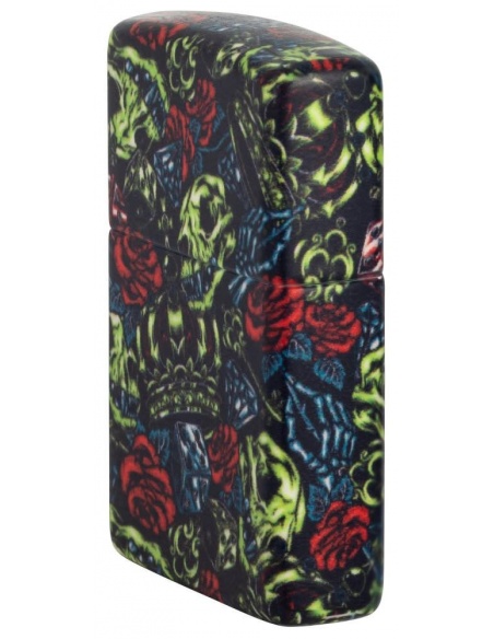 Zippo 49696 Glow in the Dark Skull Crown öngyújtó