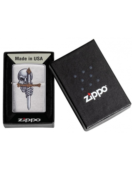 Zippo 49488 Skull and Dagger öngyújtó