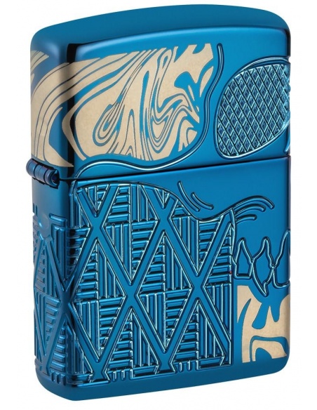 Zippo 49705 Armor Engraved Skull with Diamond Pattern öngyújtó