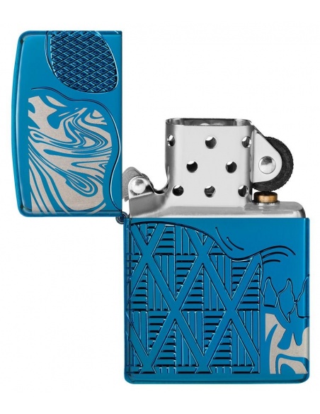 Zippo 49705 Armor Engraved Skull with Diamond Pattern öngyújtó