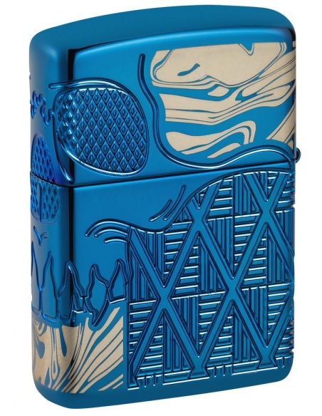 Zippo 49705 Armor Engraved Skull with Diamond Pattern öngyújtó