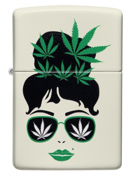 Zippo 49837 Cannabis Girl Glow in the Dark öngyújtó