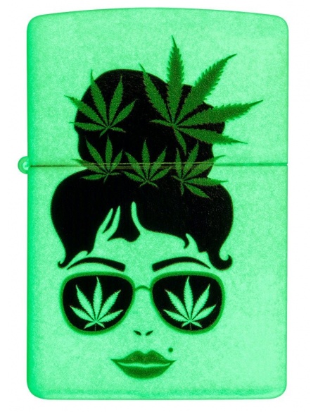 Zippo 49837 Cannabis Girl Glow in the Dark öngyújtó