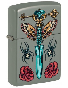 Zippo 49860 Gothic Dagger with Spider and Butterfly öngyújtó