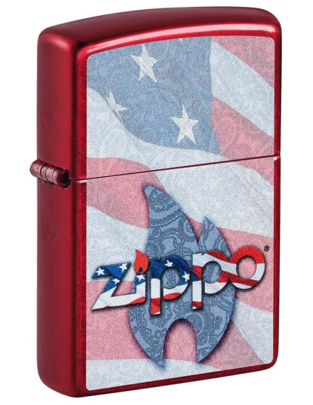 Zippo 49781 USA Flag and Zippo Logo öngyújtó