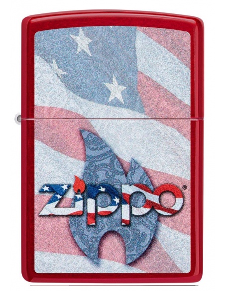 Zippo 49781 USA Flag and Zippo Logo öngyújtó