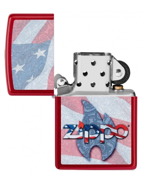 Zippo 49781 USA Flag and Zippo Logo öngyújtó