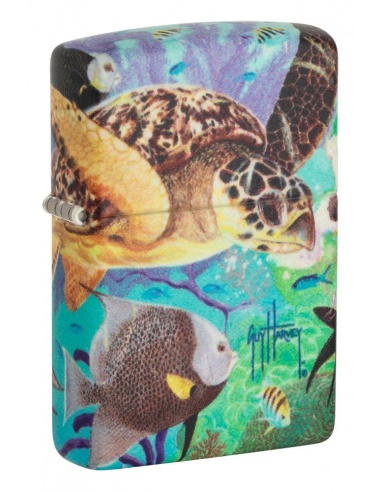 Zippo 49819 Guy Harvey Sea Turtle and Fish Glow in the Dark öngyújtó