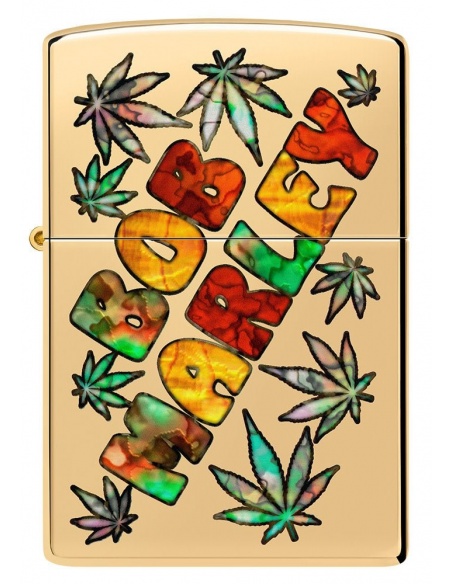 Zippo 49835 Bob Marley with Marijuana Leaves öngyújtó