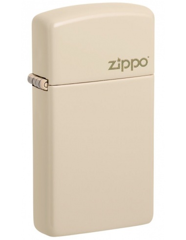 Zippo 49528ZL Slim Flat Sand with Zippo Logo öngyújtó