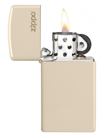 Zippo 49528ZL Slim Flat Sand with Zippo Logo öngyújtó