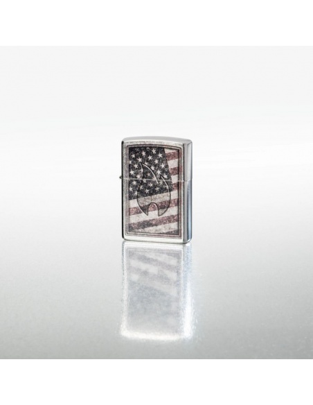Zippo 48180 American Flag and Zippo Flame öngyújtó