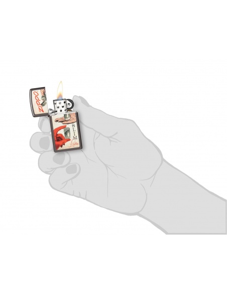 Zippo 48396 Slim Retro Design öngyújtó