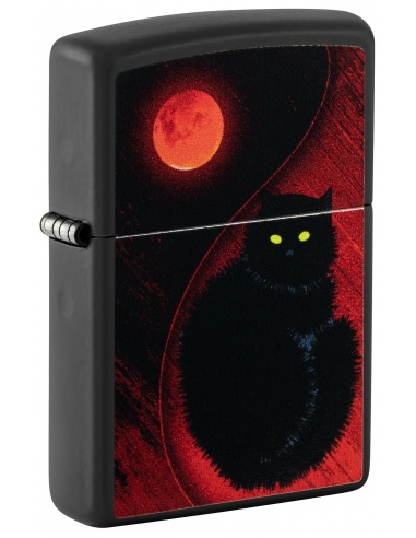 Zippo 48453 Black Cat and Bloody Moon öngyújtó