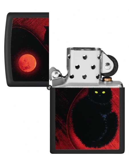 Zippo 48453 Black Cat and Bloody Moon öngyújtó
