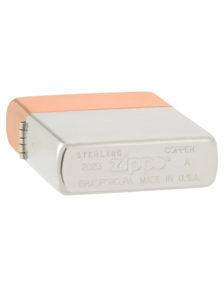 Zippo 48695 Bimetal Copper Lid and Sterling Silver Bottom öngyújtó