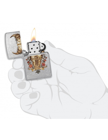 Zippo 48559 Rick Rietveld Bull Skull öngyújtó