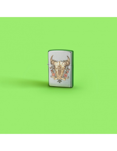Zippo 48559 Rick Rietveld Bull Skull öngyújtó