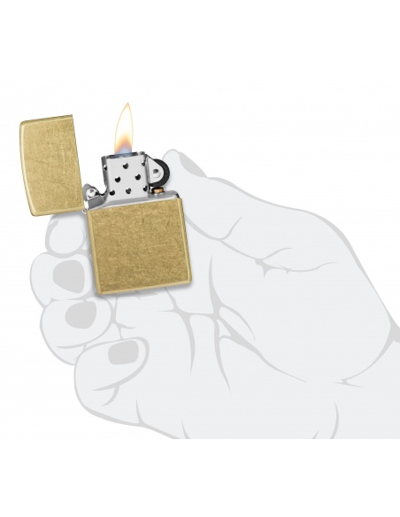 Zippo 48267 Classic Street Brass öngyújtó
