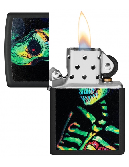 Zippo 48761 Sugar Skeleton Black Light öngyújtó