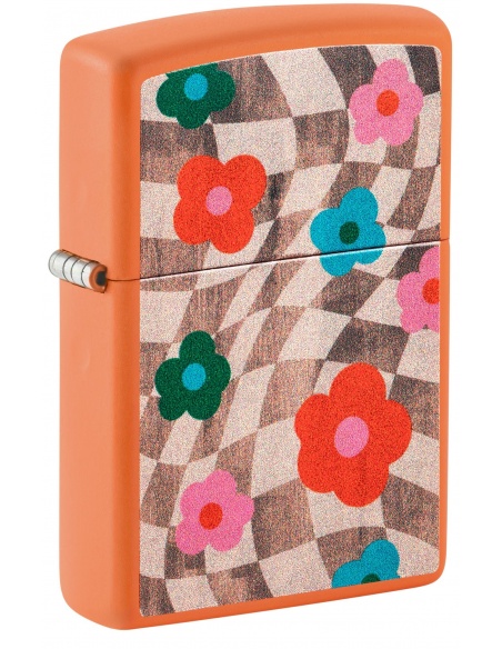 Zippo 48718 Wavy Flower Checkerboard öngyújtó