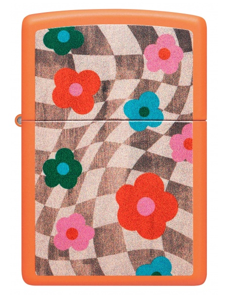 Zippo 48718 Wavy Flower Checkerboard öngyújtó