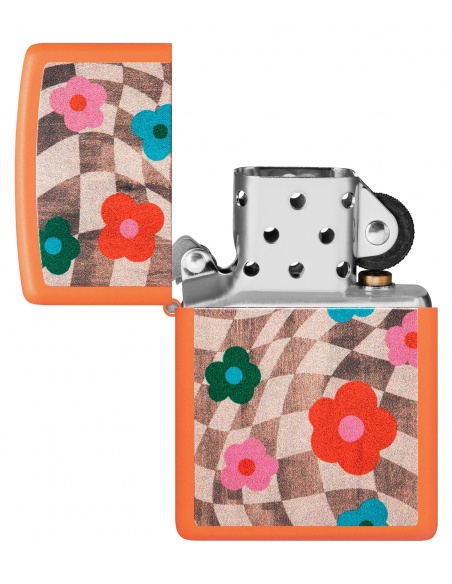 Zippo 48718 Wavy Flower Checkerboard öngyújtó