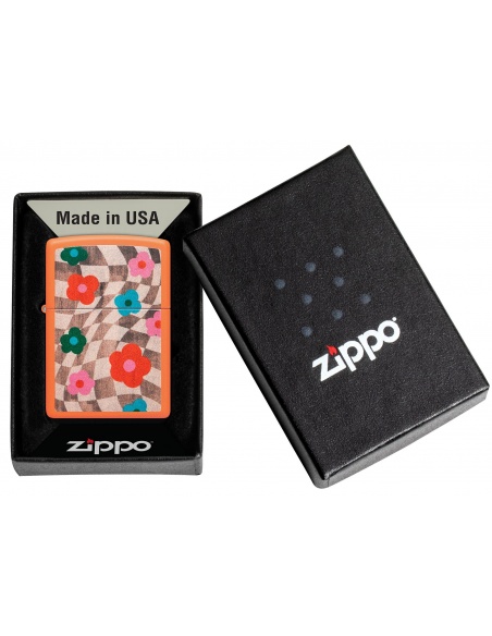 Zippo 48718 Wavy Flower Checkerboard öngyújtó