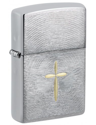Zippo 46479 Brass Religious Cross öngyújtó
