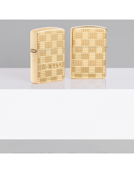 Zippo 46274 Basketweave Deep Carved Armor öngyújtó