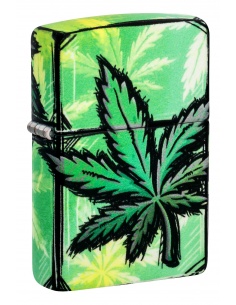 Zippo 46253 Cannabis Leaves Glow in the Dark öngyújtó