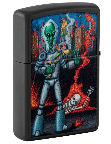 Zippo 46250 2-Sided Alien Attack öngyújtó