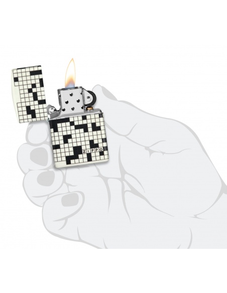 Zippo 46285 Crosswords Glow in the Dark öngyújtó