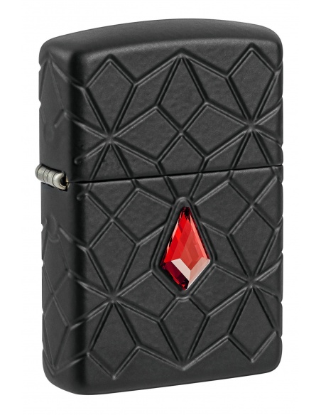 Zippo 46756 Deep Carve Armor with Red Crystal öngyújtó