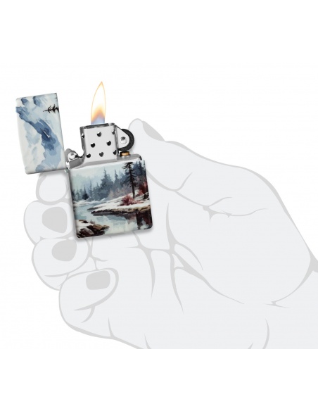 Zippo 46702 Frozen Valley Outdoor Scene öngyújtó