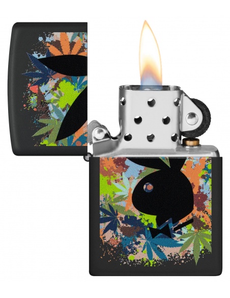 Zippo 46222 Playboy Bunny Logo and Cannabis Leaf öngyújtó