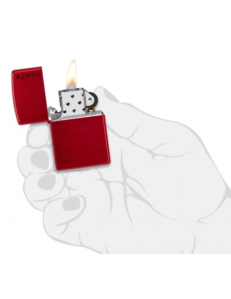 Zippo 21063ZL Candy Apple Red with Zippo Logo öngyújtó