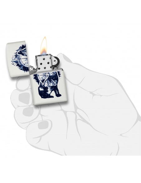 Zippo 214-062956 Wolf Mountain Compass öngyújtó